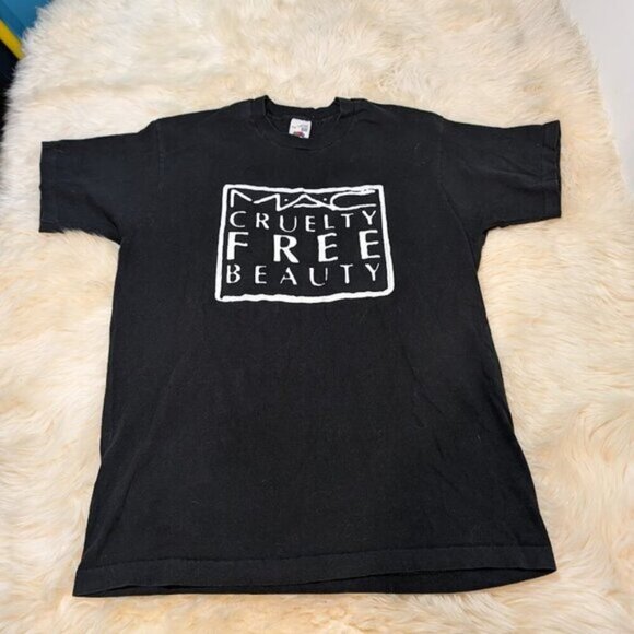 Fruit of the Loom Tops - 90s Mac Makeup Cruelty Free Beauty Promo T-Shirt Size XL